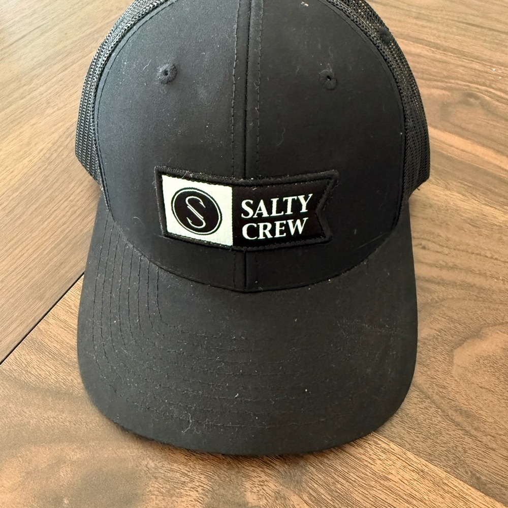 Salty Crew Black Trucker Hat